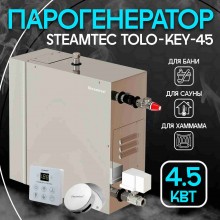 Steamtec TOLO KEY 45 - 4,5 кВт (стандартный модуль управления), парогенератор для хамама и турецкой бани